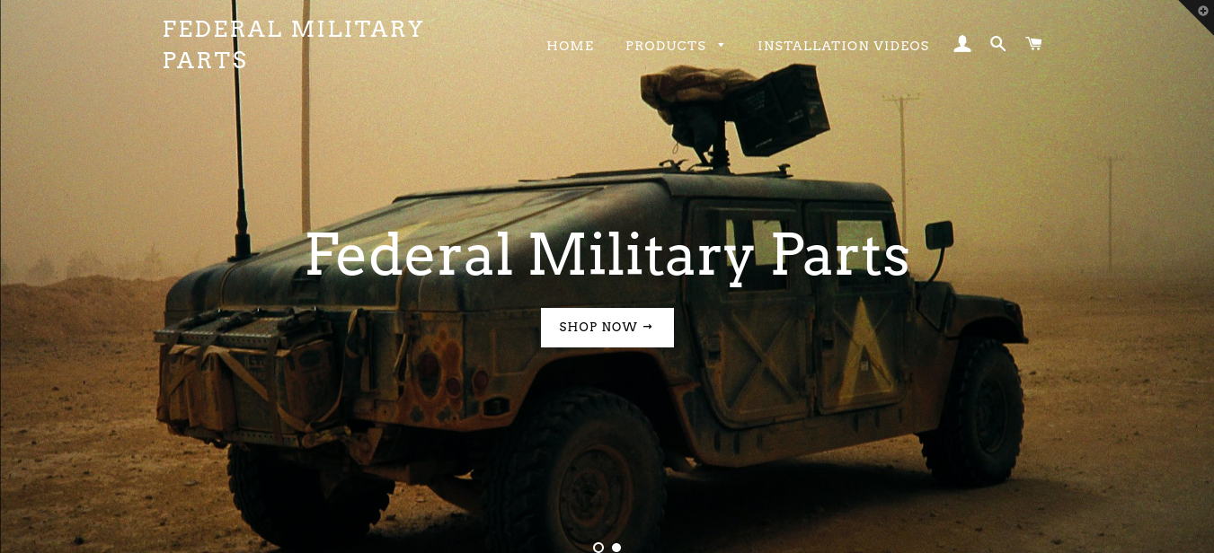 New and used parts for military Humvee's
